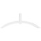 Ekena Millwork Archdale Architectural Grade PVC Gable Bracket, 72"W x 27"H x 4"D x 4"F, 9/12 Pitch GBP072X27X0404ARC00 - alternate 5
